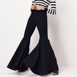 MILLY ultra flared size 2 black pants nwt